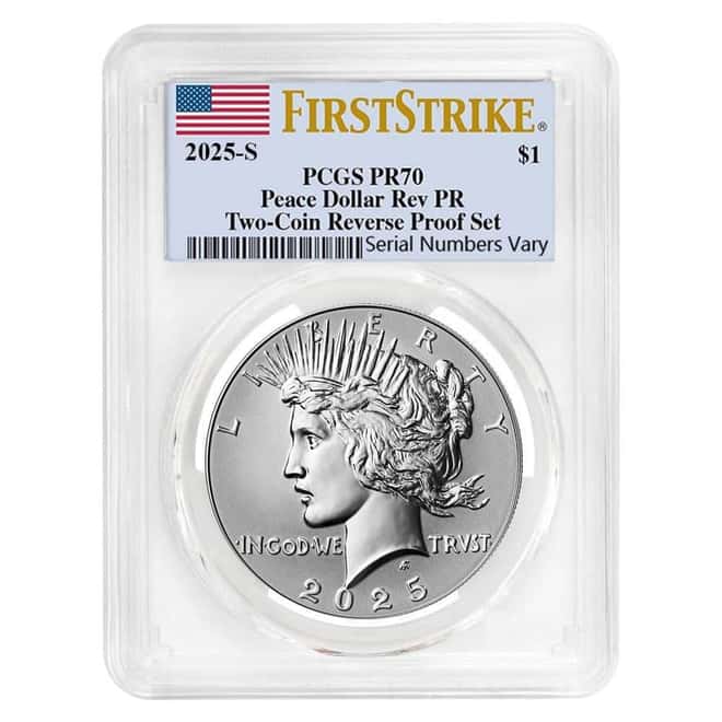 2025-S Peace Silver Dollar Reverse Proof PCGS PF 70 FS