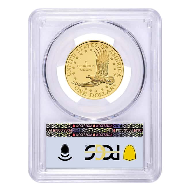 2025-W 1/2 oz Sacagawea Dollar Proof Gold Coin 25th Ann PCGS PF 70 DCAM FDOI
