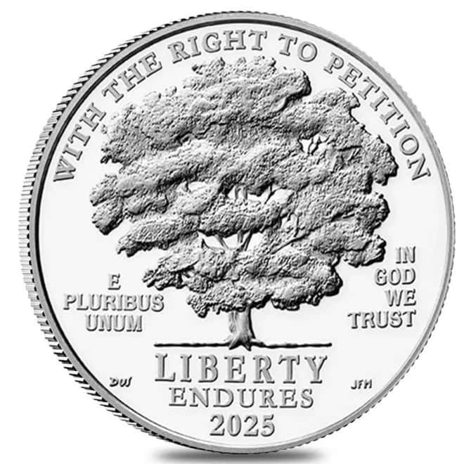 2025-W 1 oz Proof Platinum American Eagle Right to Petition (w/Box & COA)