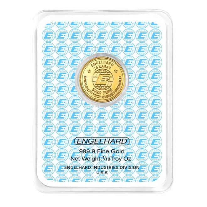 2025 1/10 oz Engelhard Prospector Gold Round .9999 Fine (New in TEP)