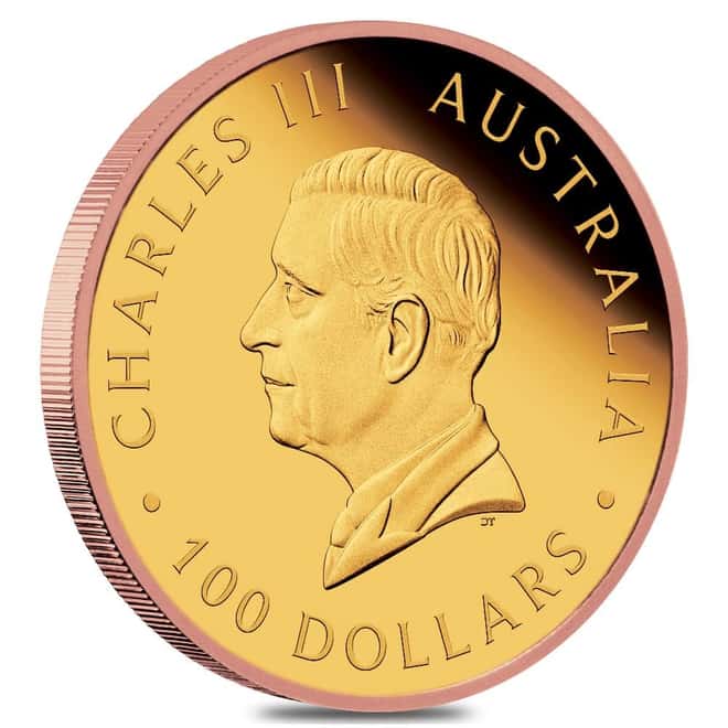2025 Australia Five Sovereign Reverse Gilded Proof Gold Coin Perth Mint