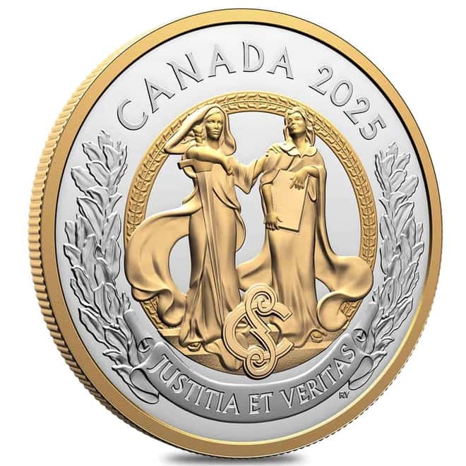 2025 Canada 1 oz Allegories of Justice and Truth Silver Coin