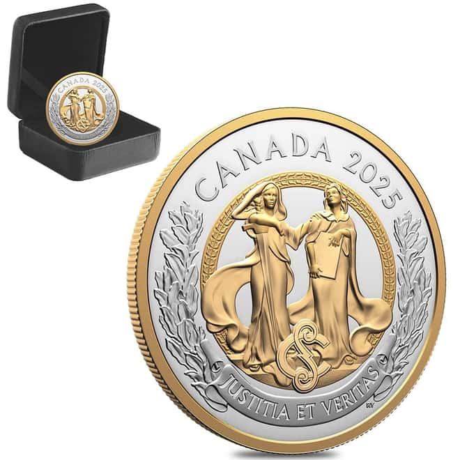 2025 Canada 1 oz Allegories of Justice and Truth Silver Coin