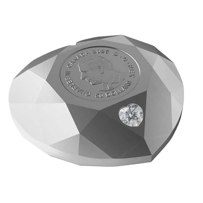 2025 Canada 2.5 oz Silver Heart Diamond Shaped Coin
