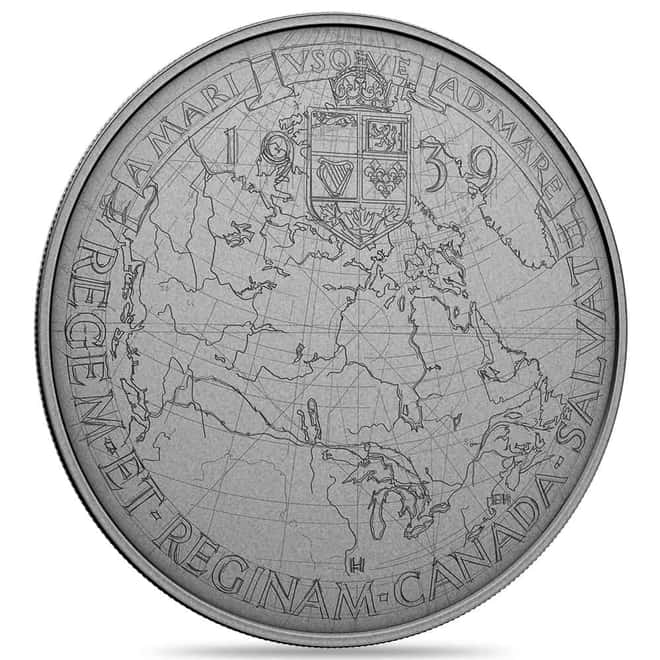 2025 Canada 5 oz Emanuel Hahn's Original Sketch Royal Visit Silver Coin