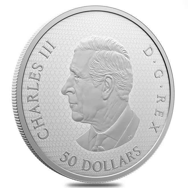 2025 Canada 5 oz The Goldfinch and The Bloom Silver Coin