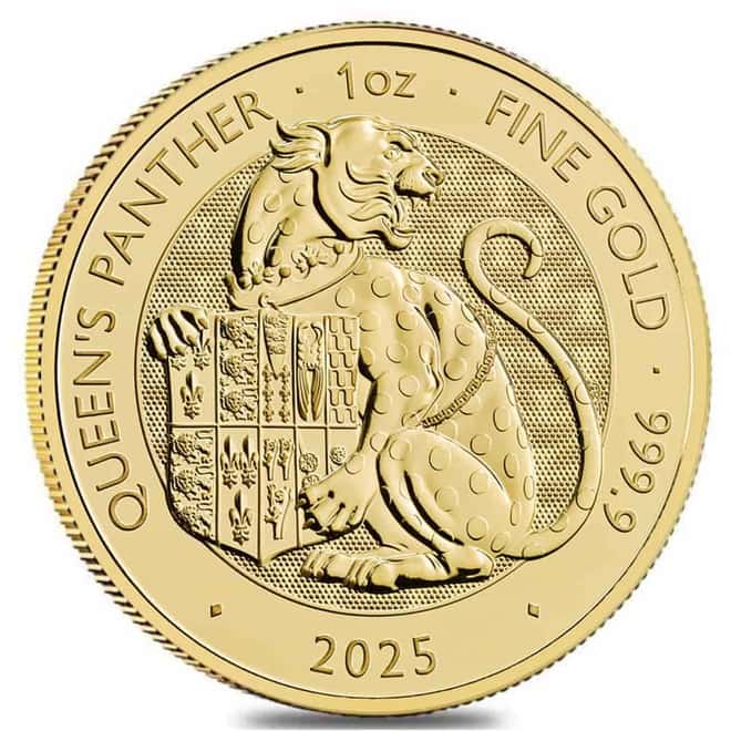 2025 Great Britain 1 oz Tudor Beasts Queen's Panther Gold Coin .9999 Fine BU
