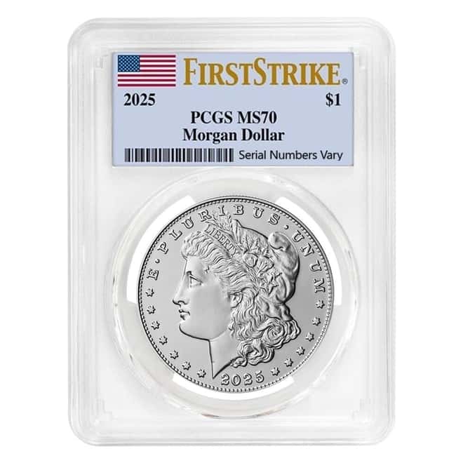 Lot of 20 - 2025 Morgan Silver Dollar PCGS MS 70 FS