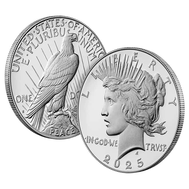 2025-S Peace Silver Dollar Proof Coin .999 Fine (w/Box & COA)
