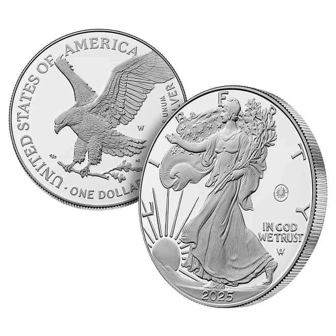 2025-W Laser Engraved Privy 1 oz Proof Silver American Eagle (w/Box & COA)