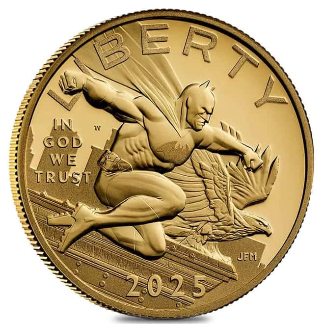 2025-W US Mint 1/2 oz DC Comics Batman Proof Gold Coin (w/Box & COA)