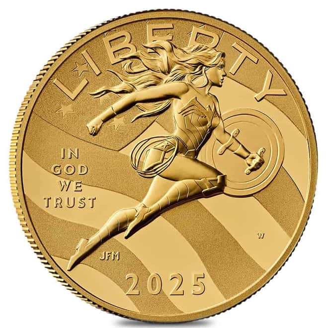 2025-W US Mint 1/2 oz DC Comics Wonder Woman Proof Gold Coin (w/Box & COA)