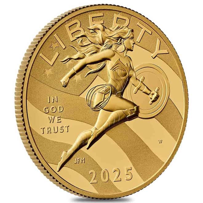 2025-W US Mint 1/2 oz DC Comics Wonder Woman Proof Gold Coin (w/Box & COA)