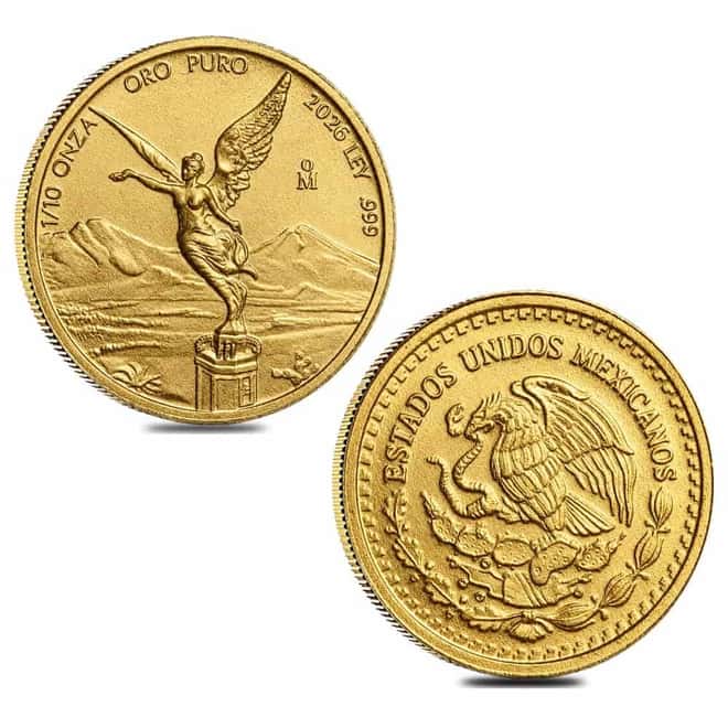 2026 1/10 oz Mexican Libertad Gold Coin BU