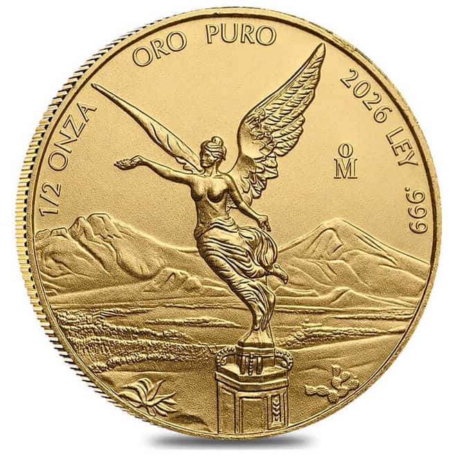 2026 1/2 oz Mexican Libertad Gold Coin BU