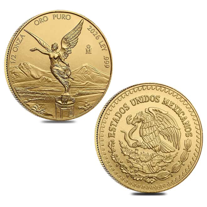 2026 1/2 oz Mexican Libertad Gold Coin BU