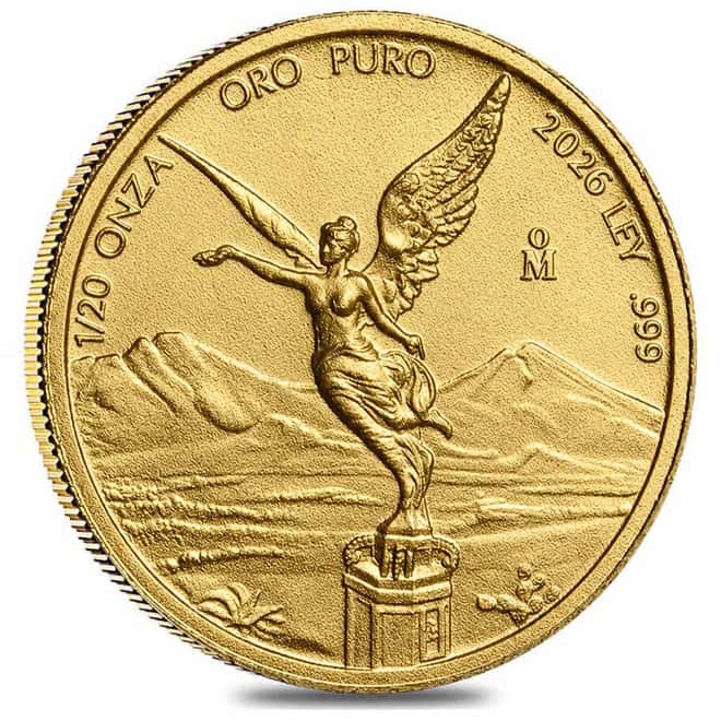 2026 1/20 oz Mexican Libertad Gold Coin BU