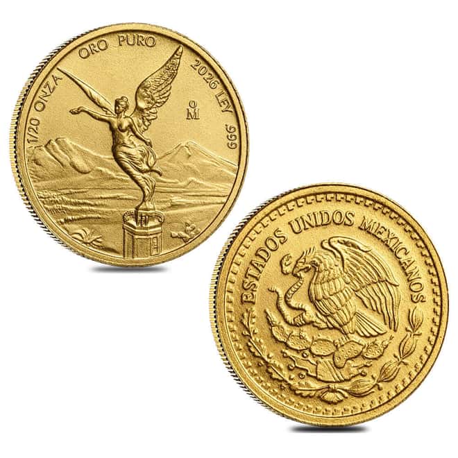 2026 1/20 oz Mexican Libertad Gold Coin BU