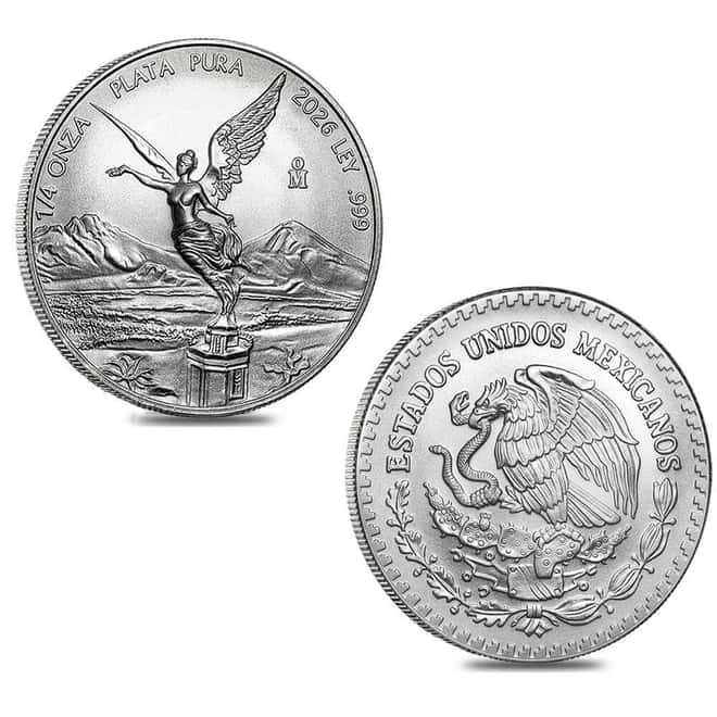 2026 1/4 oz Mexican Libertad Silver Coin BU