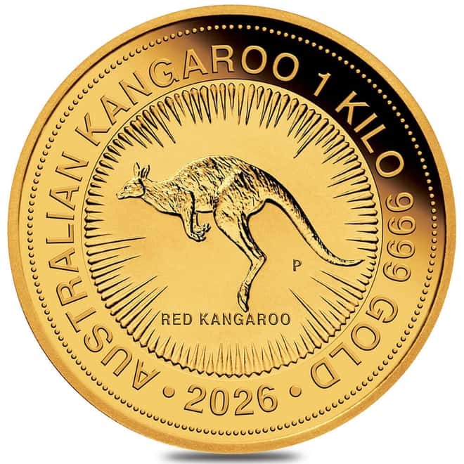 2026 1 Kilo Australian Gold Kangaroo Perth Mint BU