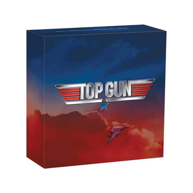 2026 1 oz 40 Years of Top Gun Colorized Logo-Shaped Silver Coin Perth Mint