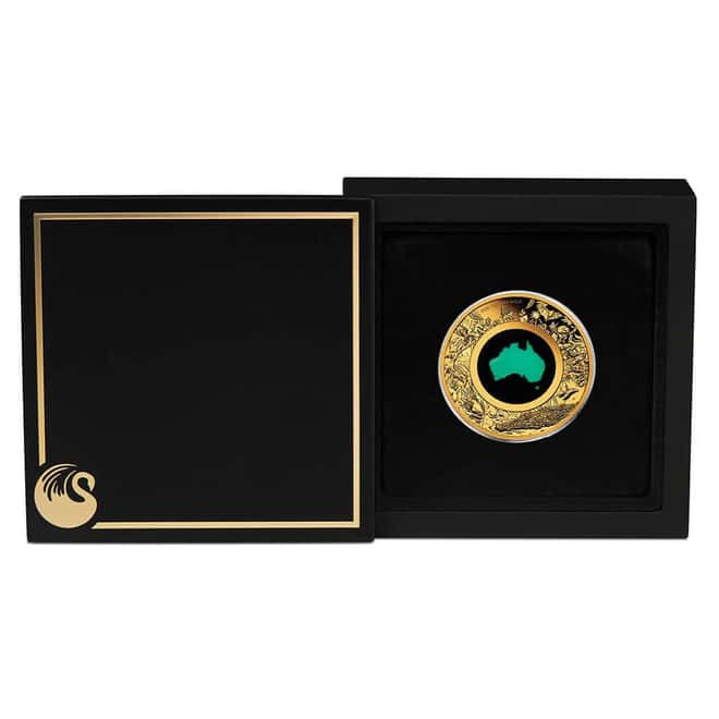 2026 1 oz Proof Gold Great Southern Land Chrysoprase Coin Perth Mint