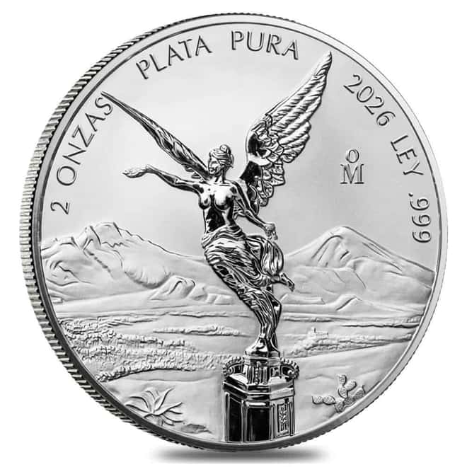 2026 2 oz Mexican Libertad Reverse Proof Silver Coin