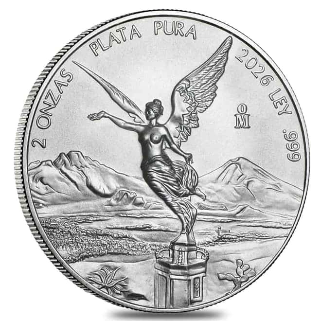 2026 2 oz Mexican Libertad Silver Coin BU
