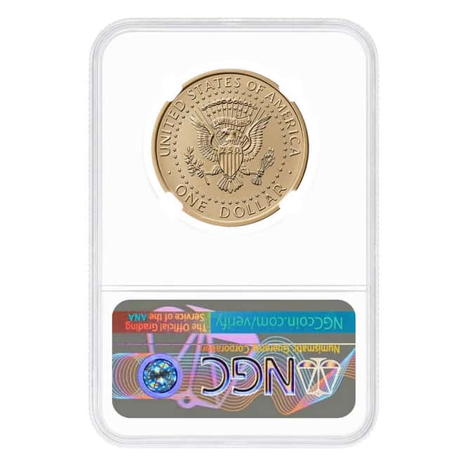 2026 (P) President Donald J. Trump $1 Coin NGC MS 63 ER (Trump Label)