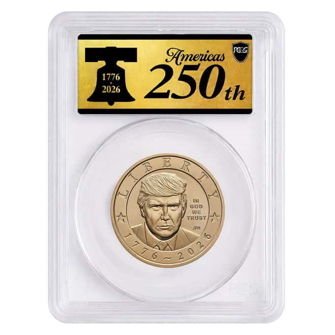 2026 (P) President Donald J. Trump $1 Coin PCGS MS 63 FS Semiquincentennial