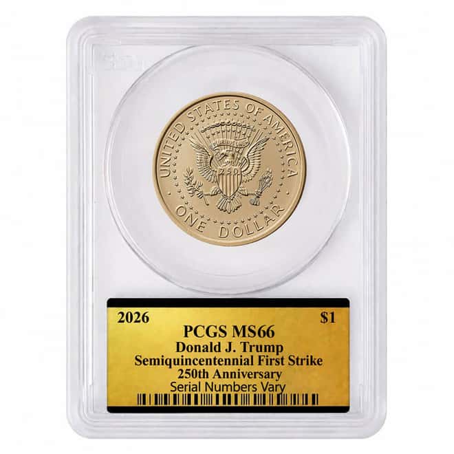 2026 (P) President Donald J. Trump $1 Coin PCGS MS 66 FS Semiquincentennial