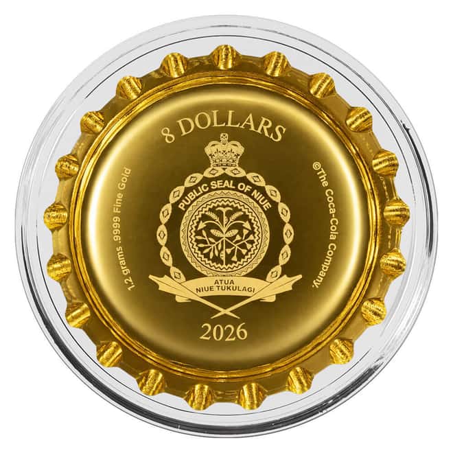 2026 Niue 1.2 Gram Sprite® 65th Ann Bottle Cap Proof Gold Coin