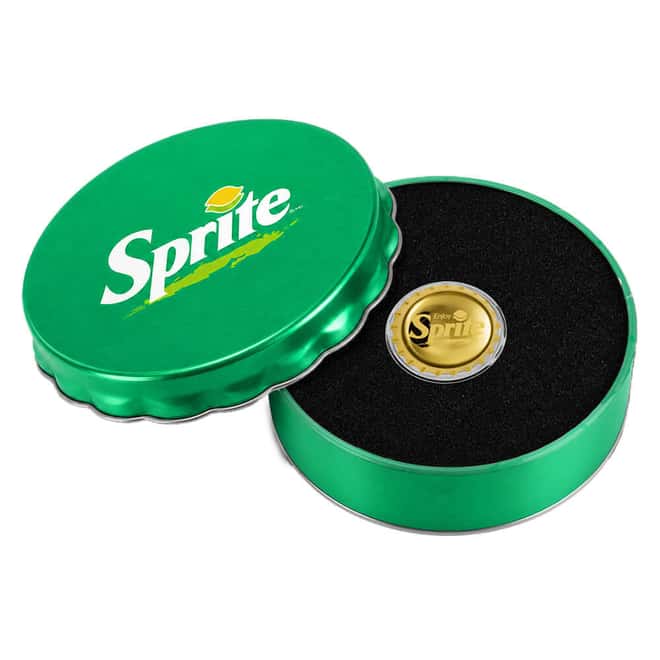 2026 Niue 1.2 Gram Sprite® 65th Ann Bottle Cap Proof Gold Coin