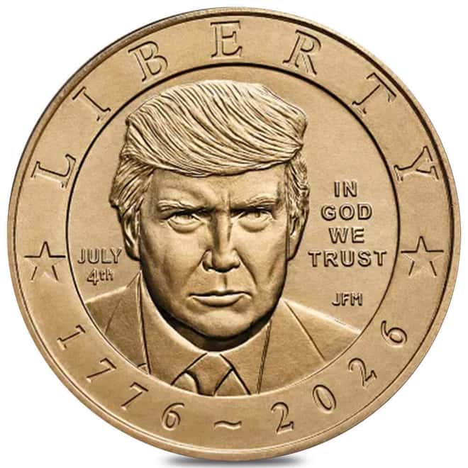 2026 (P) President Donald J. Trump July 4th Privy $1 Coin PCGS MS 64 FDOI Semiquincentennial 