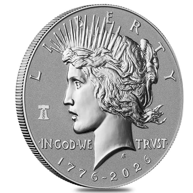 2026-P Peace Silver Dollar Reverse Proof Coin .999 Fine (w/Box & COA)