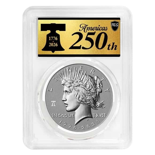 2026-P Morgan and Peace Silver Dollar Reverse Proof 2-Coin Set PCGS PF 69 FS (250th Ann.)