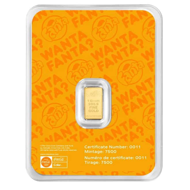 1 Gram Fanta® Gold Bar .9999 Fine (in TEP)