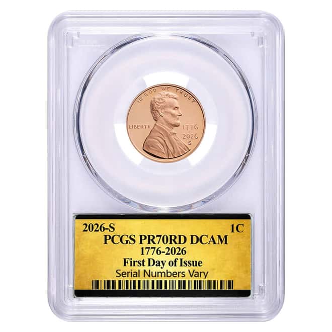 2026-S Semiquincentennial Proof Lincoln Penny 1 Cent PCGS PF 70 FDOI (250th Ann.)