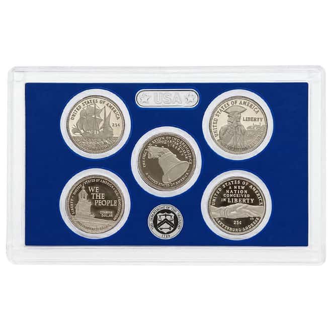 2026-S Semiquincentennial Proof Quarters 5-Coin Set