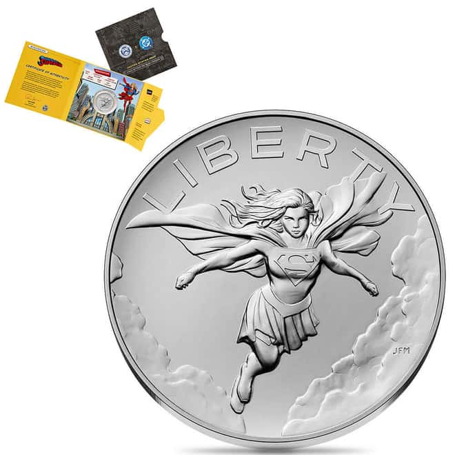 2026 US Mint 1 oz DC Comics Supergirl Silver Medal .999 Fine