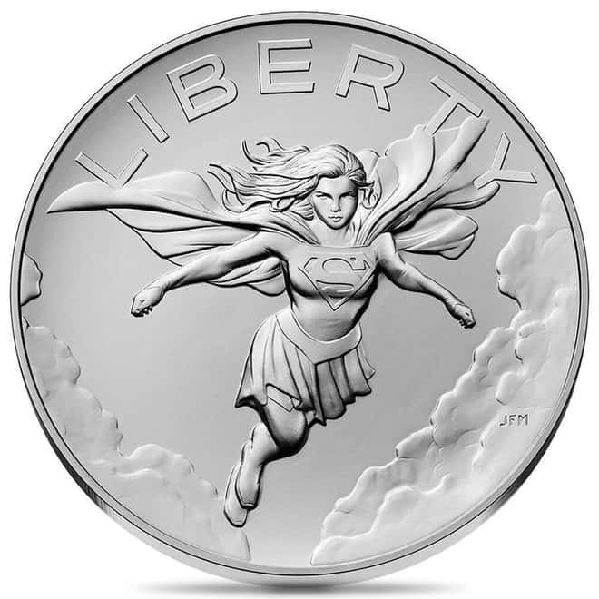 2026 US Mint 1 oz DC Comics Supergirl Silver Medal .999 Fine