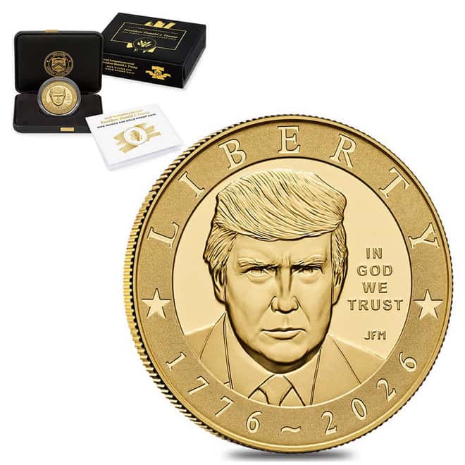 2026-W 1 oz President Donald J. Trump Semiquincentennial Proof Gold Coin (w/Box & COA)