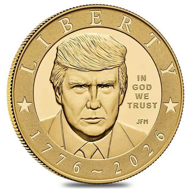 2026-W 1 oz President Donald J. Trump Semiquincentennial Proof Gold Coin (w/Box & COA)