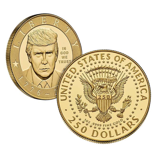 2026-W 1 oz President Donald J. Trump Semiquincentennial Proof Gold Coin (w/Box & COA)