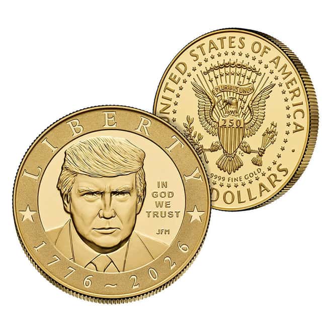 2026-W 1 oz President Donald J. Trump Proof Gold Coin NGC PF 70 FDOI Semiquincentennial
