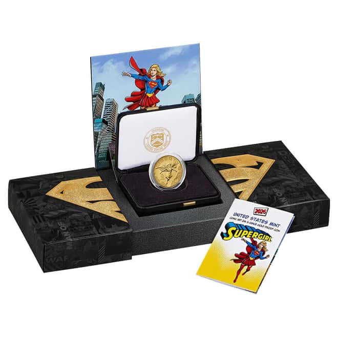 2026-W US Mint 1/2 oz DC Comics Supergirl Proof Gold Coin (w/Box & COA)