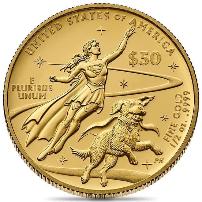 2026-W US Mint 1/2 oz DC Comics Supergirl Proof Gold Coin (w/Box & COA)