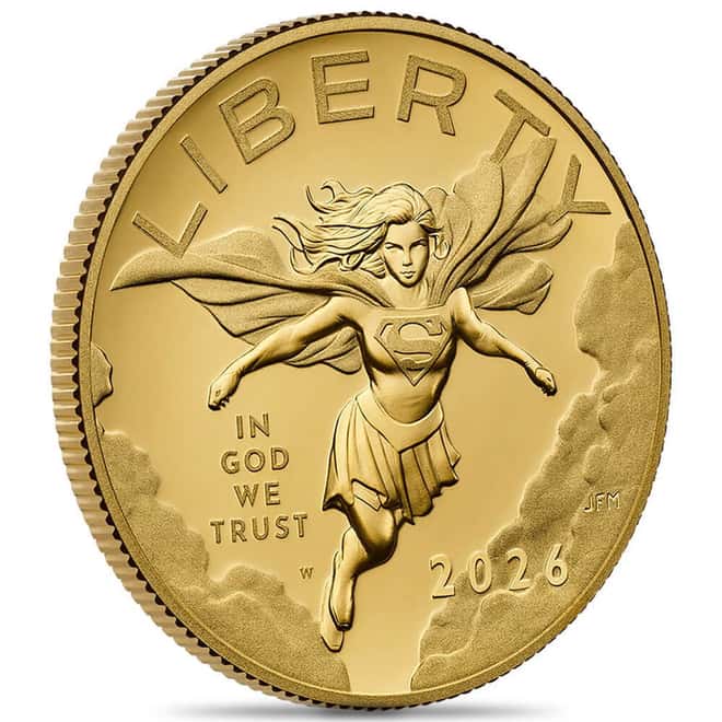 2026-W US Mint 1/2 oz DC Comics Supergirl Proof Gold Coin (w/Box & COA)