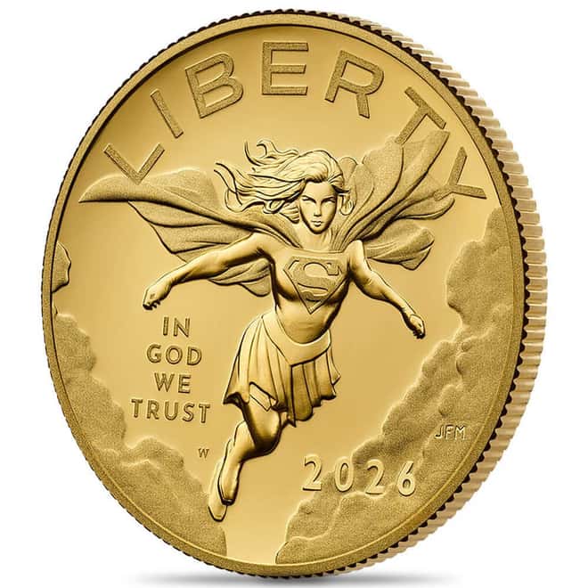 2026-W US Mint 1/2 oz DC Comics Supergirl Proof Gold Coin (w/Box & COA)