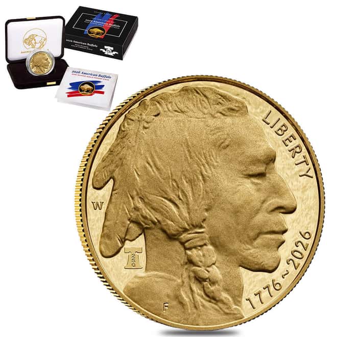 2026-W 1 oz Proof Gold American Buffalo 250th Ann Privy (w/Box & COA)